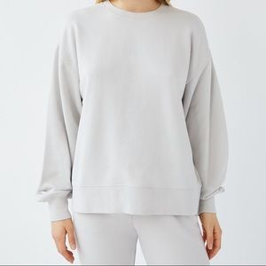 TNA Airy Fleece Boyfriend Crew Sweatshirt